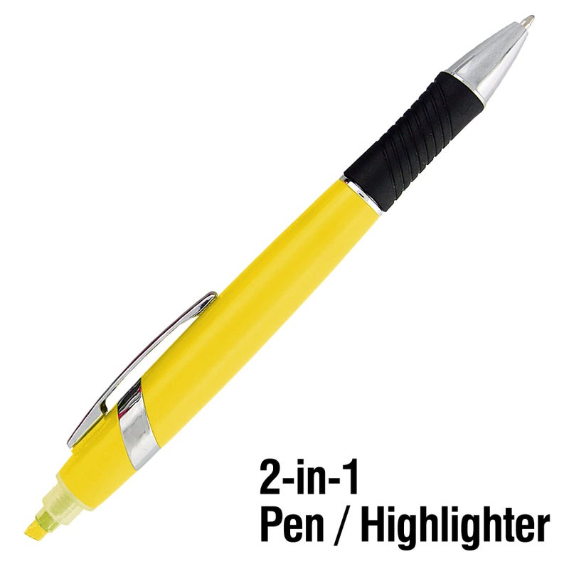 SyPen مجموعة أقلام تمييز SyPen مع قلم حبر جاف، تأتي بمجموعة من الألوان الزاهية، 10 قطع - Image 2